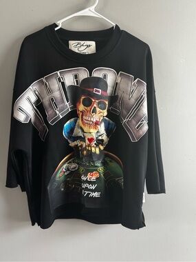 BKE Black Crewneck Sweatshirt with Signature Label